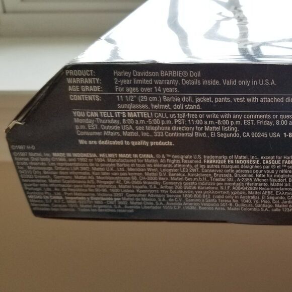 1997 Harley Davidson Barbie 1st in Series NRFB - Picture 11 of 13